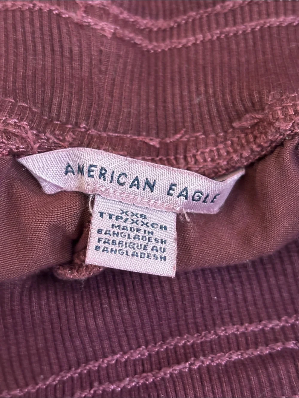 AMERICAN EAGLE Maroon Lounge Shorts Size XXS